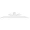 Ekena Millwork Saratoga Architectural Grade PVC Gable Bracket, 60"W x 12 1/2"H x 4"D x 4"F, 5/12 Pitch GBP060X13X0404SAR00 - alternate 3